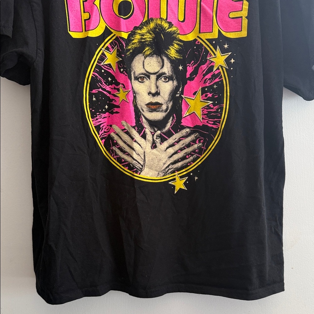 Merch Traffic Size 2X David Bowie Cotton Graphic T-Shirt in Black from Nordstrom - Picture 4 of 12